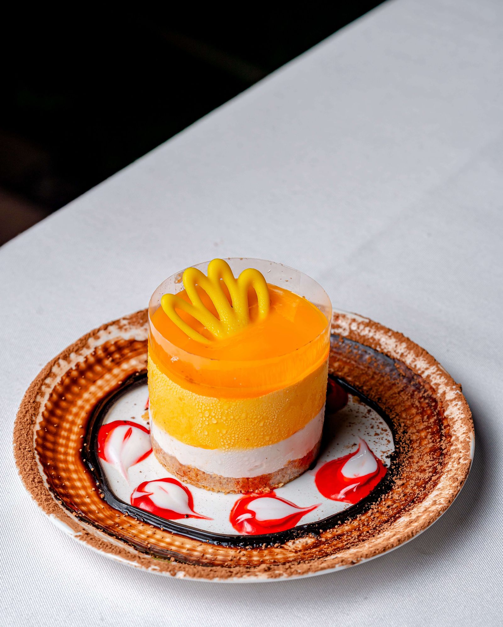 A mango mousse